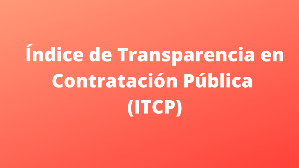 Índice de Transparencia en Contratación Pública